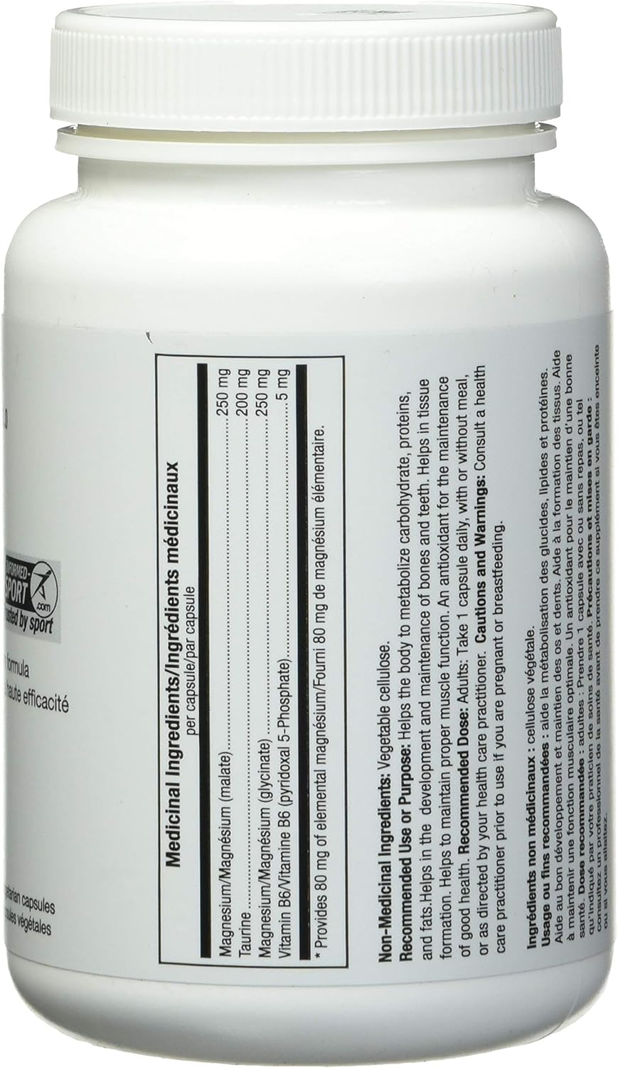 ATP LAB Ultra High Potency Magnesium Complex Supplement with Vitamin B6 - 90 Capsules for Maximum Absorption