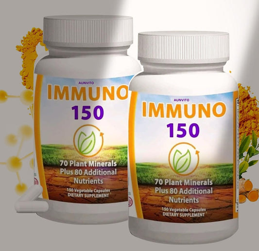 AUNVITO IMMUNO 150 Support Supplement - 2 Bottles (300 Count) for Immune Health