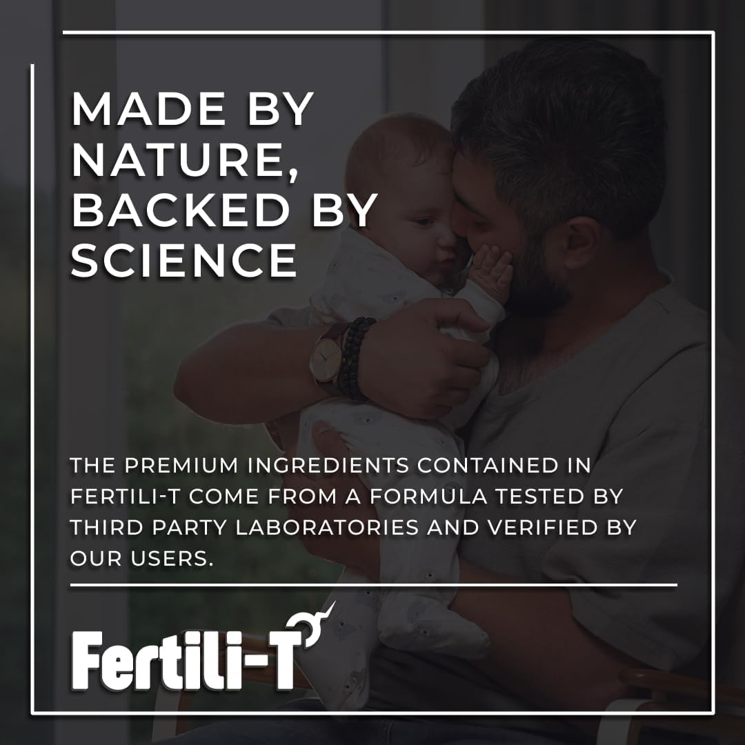 AURA VITAMINS Fertili-T Man Male Fertility Support Capsules - 1500 MG - 90 Count - Enhances Sperm Health, Energy & Wellness - Natural Fertility Optimization - Easy-to-Swallow Formula