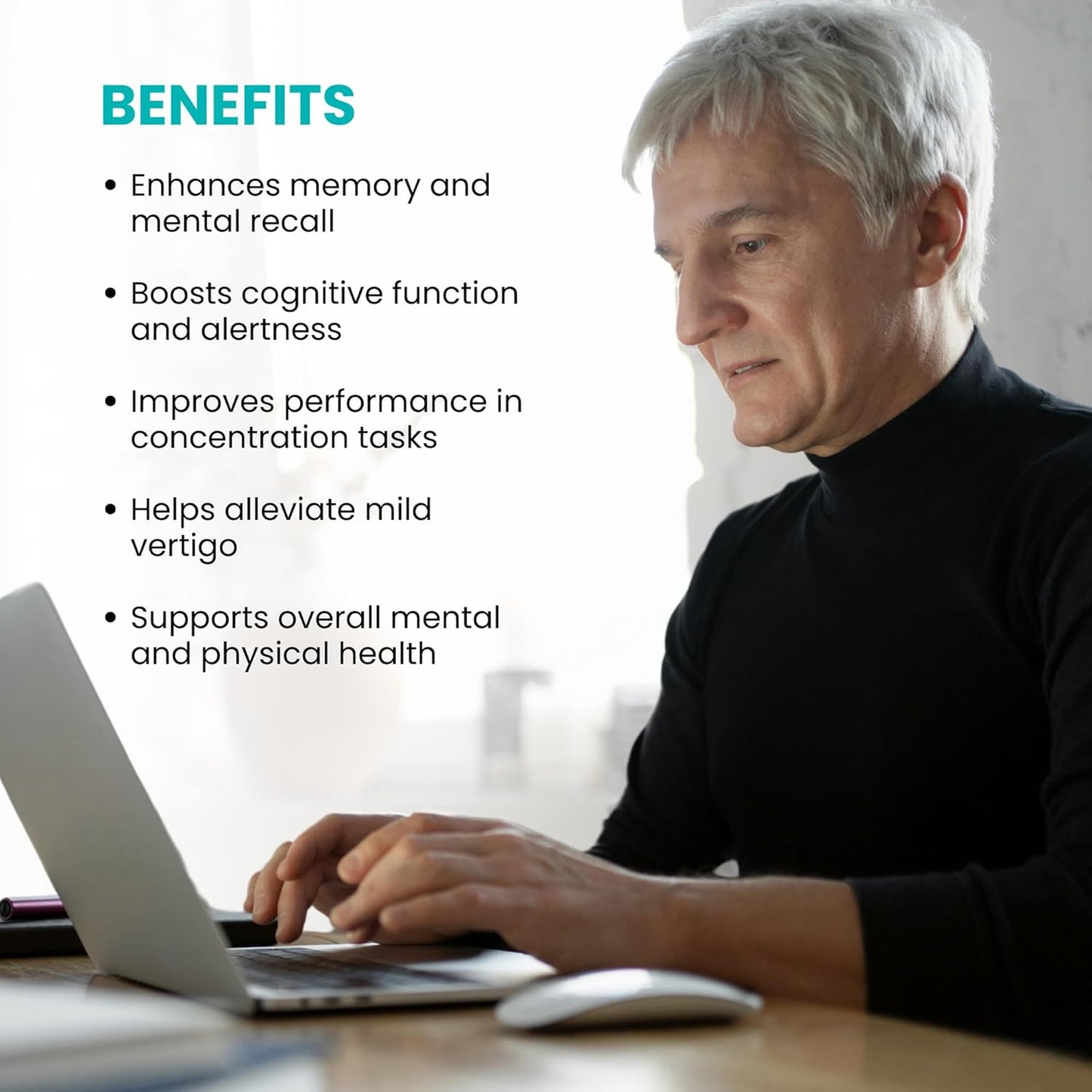 Australian Made Ginkgo Biloba Capsules - 2000mg, 100 Count - Natural Health Support