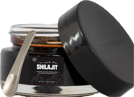 Authentic Himalayan Gold Grade Shilajit Resin - 85+ Trace Minerals - Immune Support - 50g Bottle - Home Studio Collection