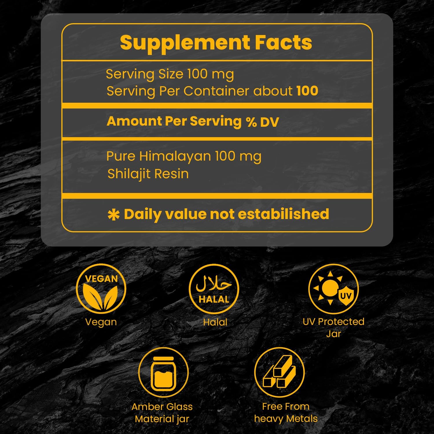 Authentic Pure Himalayan Shilajit Resin Supplement - Natural Trace Minerals for Energy Boost & Immunity - Amber Glass Bottle - 10g