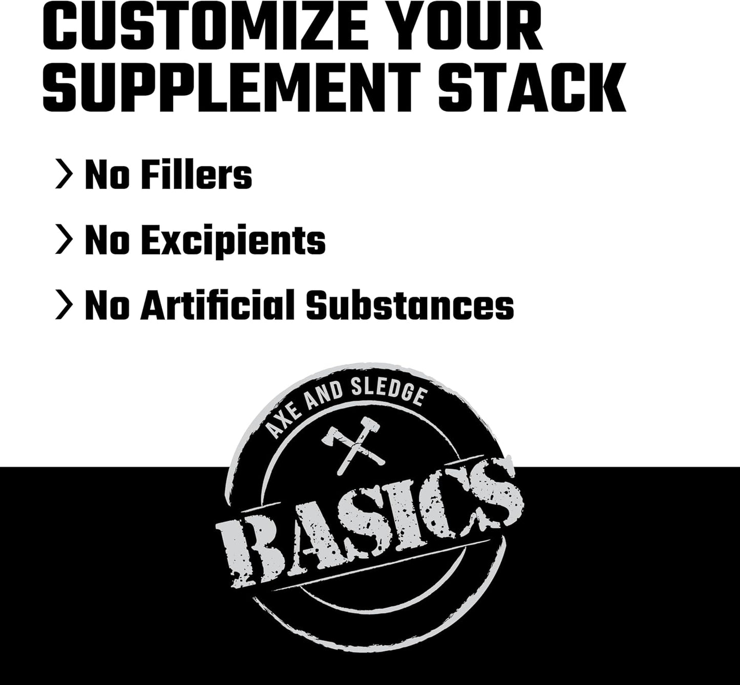 Axe & Sledge Basics Glutamine Powder, 40 Servings - Unflavored Supplement