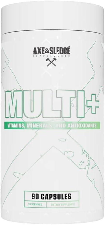 Axe & Sledge Multi Plus Multivitamin 90 Capsules - Men & Women, 30 Servings