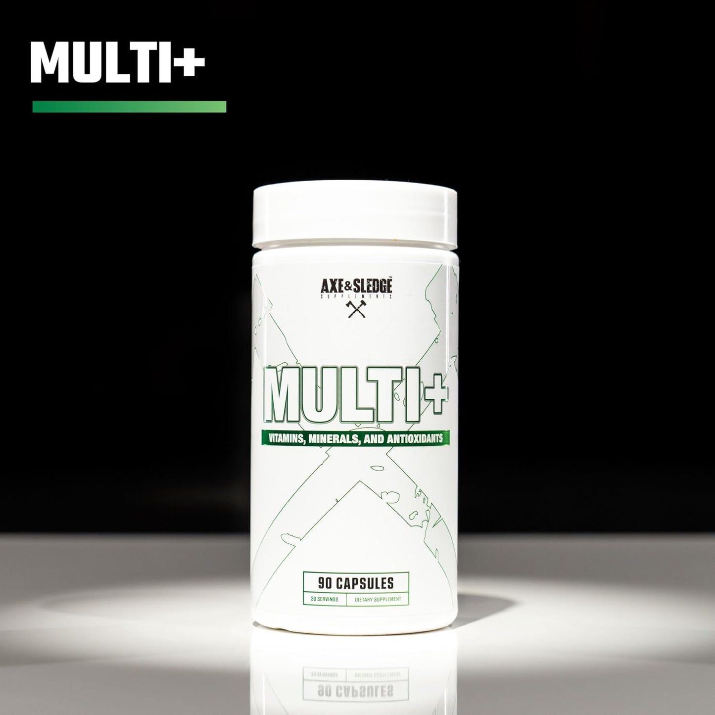 Axe & Sledge Multi Plus Multivitamin 90 Capsules - Men & Women, 30 Servings