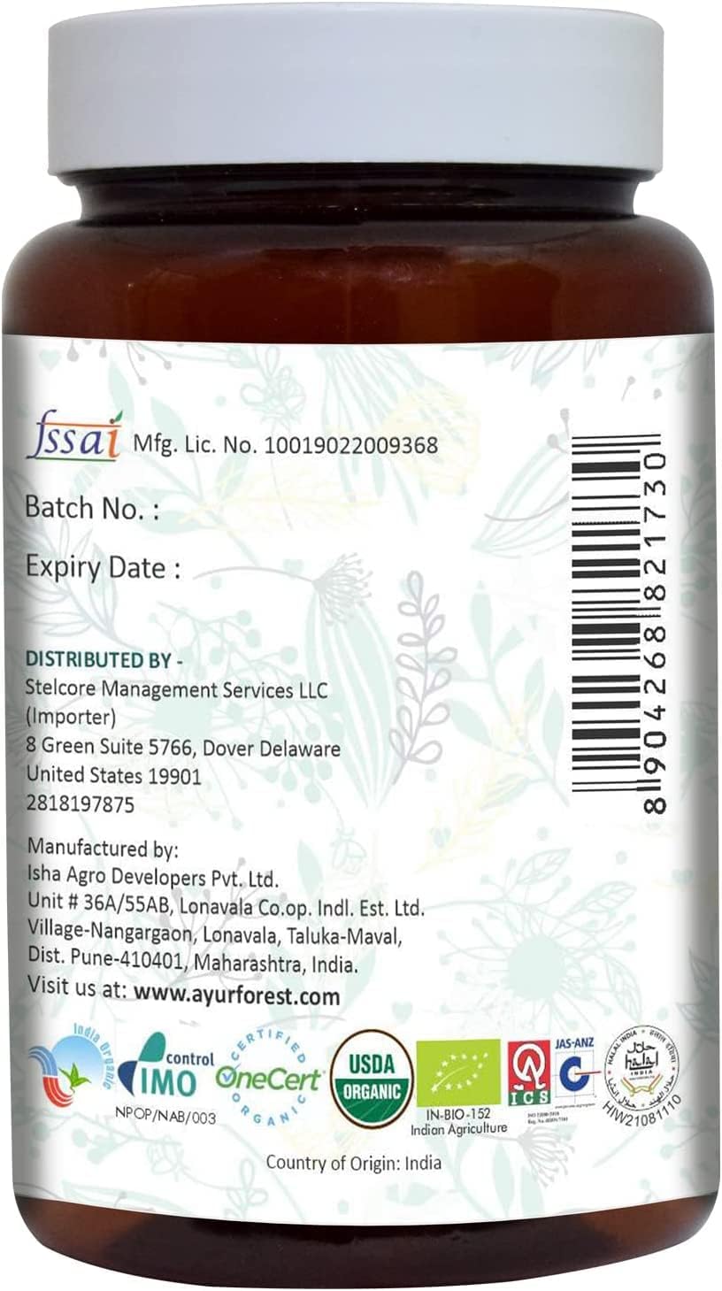 AYURFOREST Wheatgrass Tablets 500mg - 120 Herbal Supplements