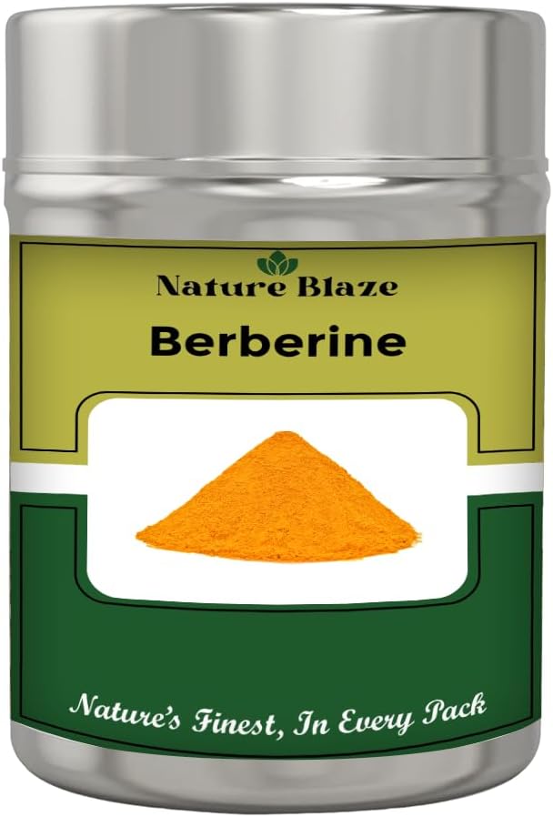 Ayurvedic Berberine Extract Powder - 125gm/4.5 Oz in Steel Box by Nature Blaze