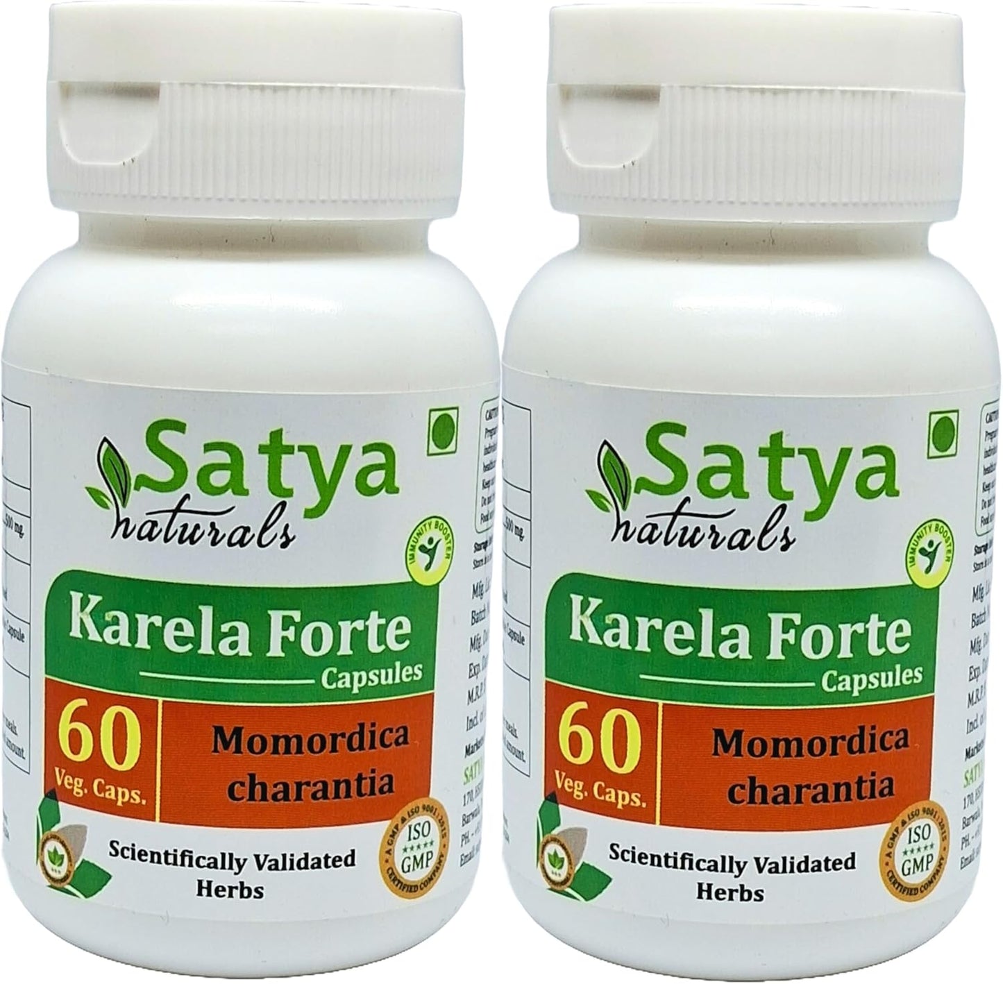 Ayurvedic Bitter Melon Capsules 500mg - 120 Veg Capsules | Karela Extract for Men and Women | Herbal Supplement | 10:1 Forte Formula | Satya Naturals