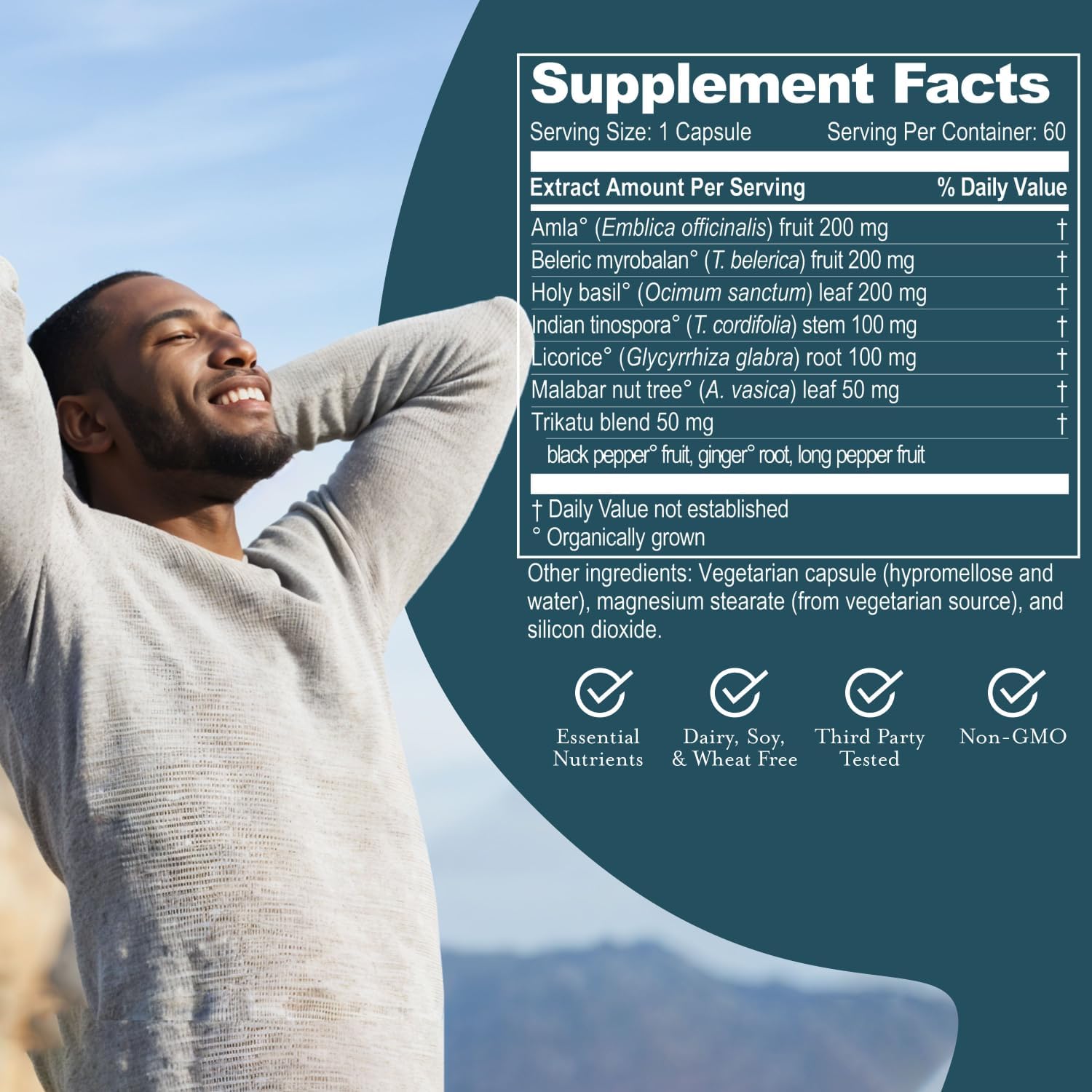 Ayurvedic Joylift Herbal Supplement with Saffron, Berberine, St. John’s Wort - Promotes Calm & Positive Outlook - 60 Capsules