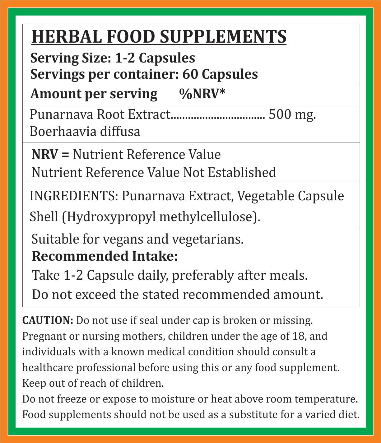 Ayurvedic Satya Naturals Punarnava Forte Capsules 500mg - 120 Capsules | Boerhavia Diffusa Extract for Men & Women | Herbal Supplement for Wellness & Remedies