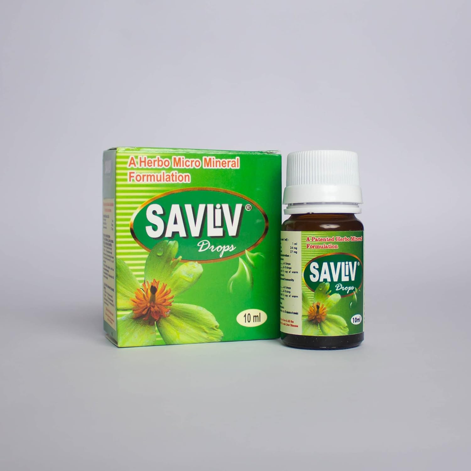 Ayurvedic SAVLIV Liver Drops 10ml Vial - Natural Detox for Liver Health and Management of Liver Issues