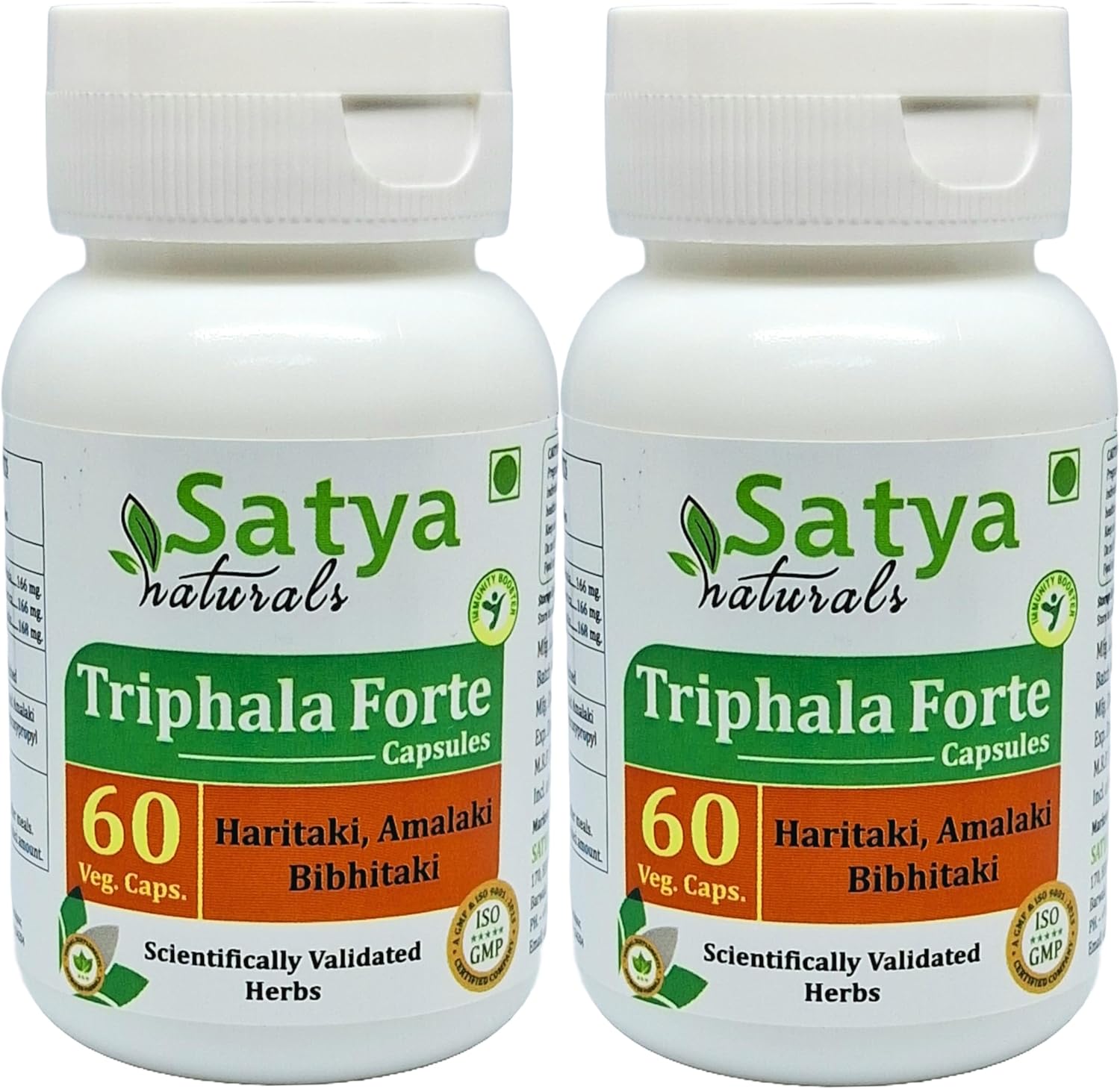Ayurvedic Triphala Forte Capsules 500mg - 120 Veg Caps | Amalaki, Haritaki, Bibhitaki Extracts for Men & Women | Herbal Remedy - 10:1 Forte
