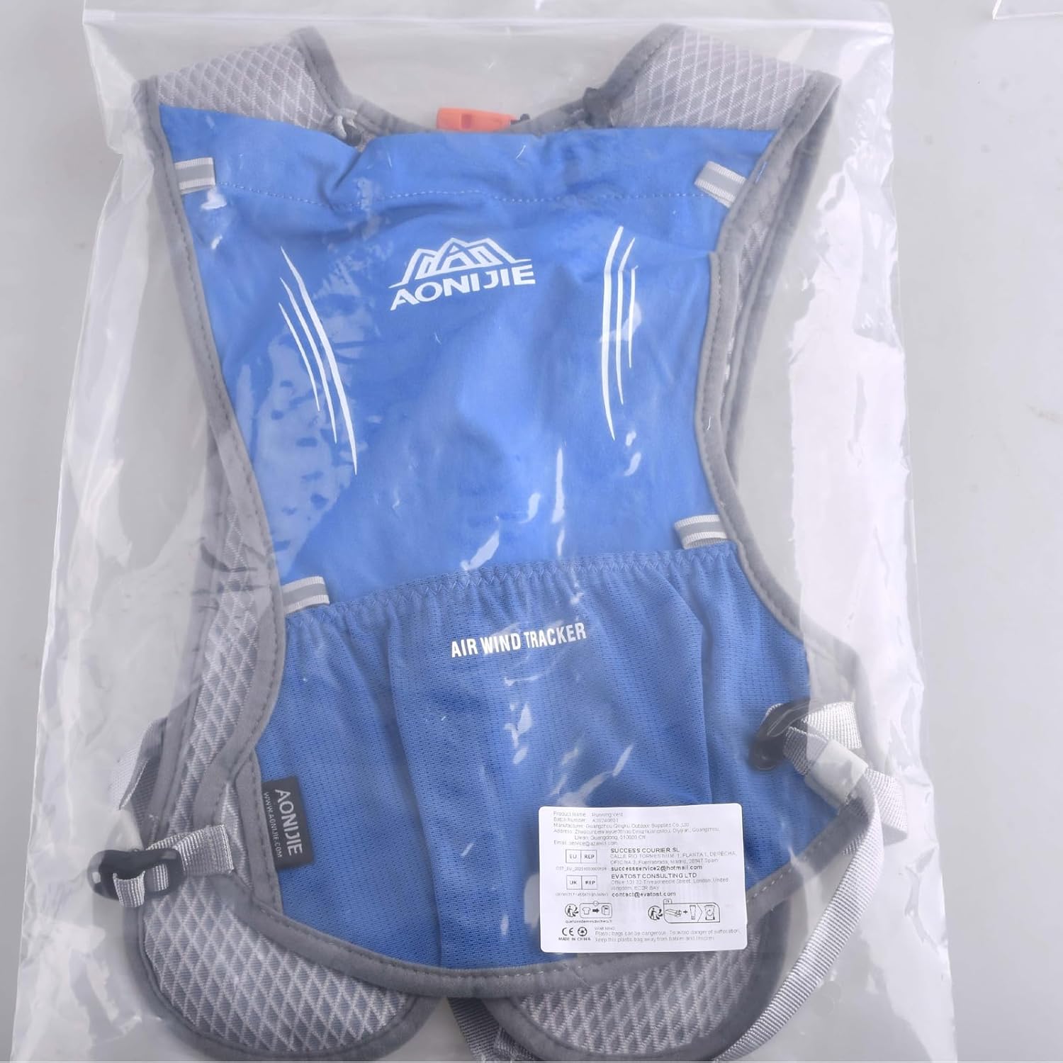 Azarxis 5L Hydration Running Vest Backpack for Men and Women - Ideal for Jogging, Cycling, Hiking - Blue Color with 600ml Soft Flask