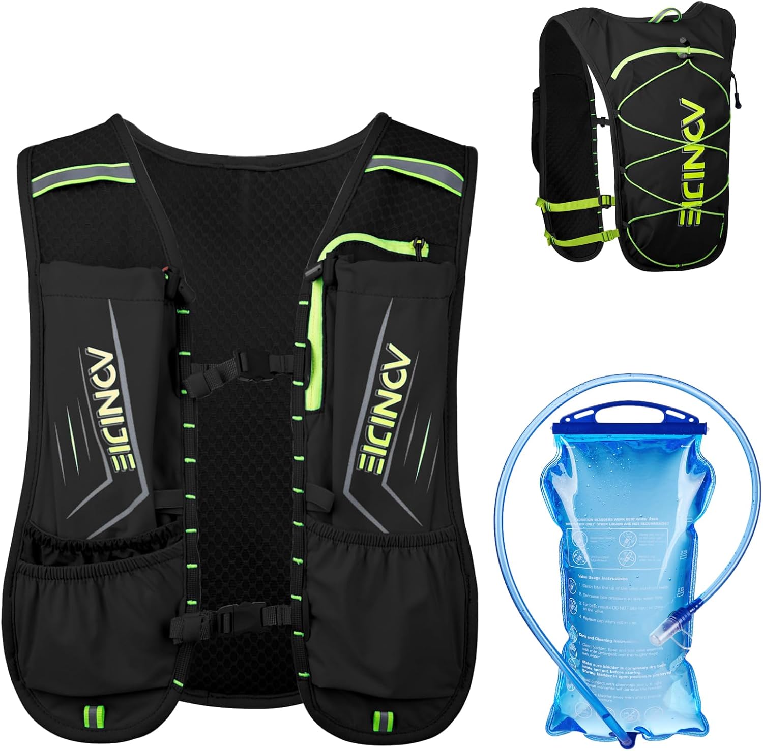 Azarxis 5L/5.5L Hydration Running Vest Backpack for Men and Women - Ideal for Jogging, Trail Running, Cycling, and Hiking