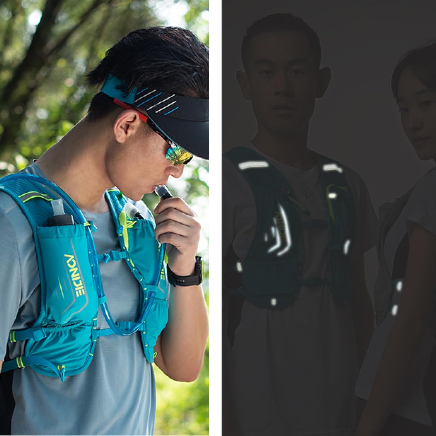 Azarxis 5L/5.5L Hydration Running Vest Backpack for Men and Women - Ideal for Jogging, Trail Running, Cycling, and Hiking