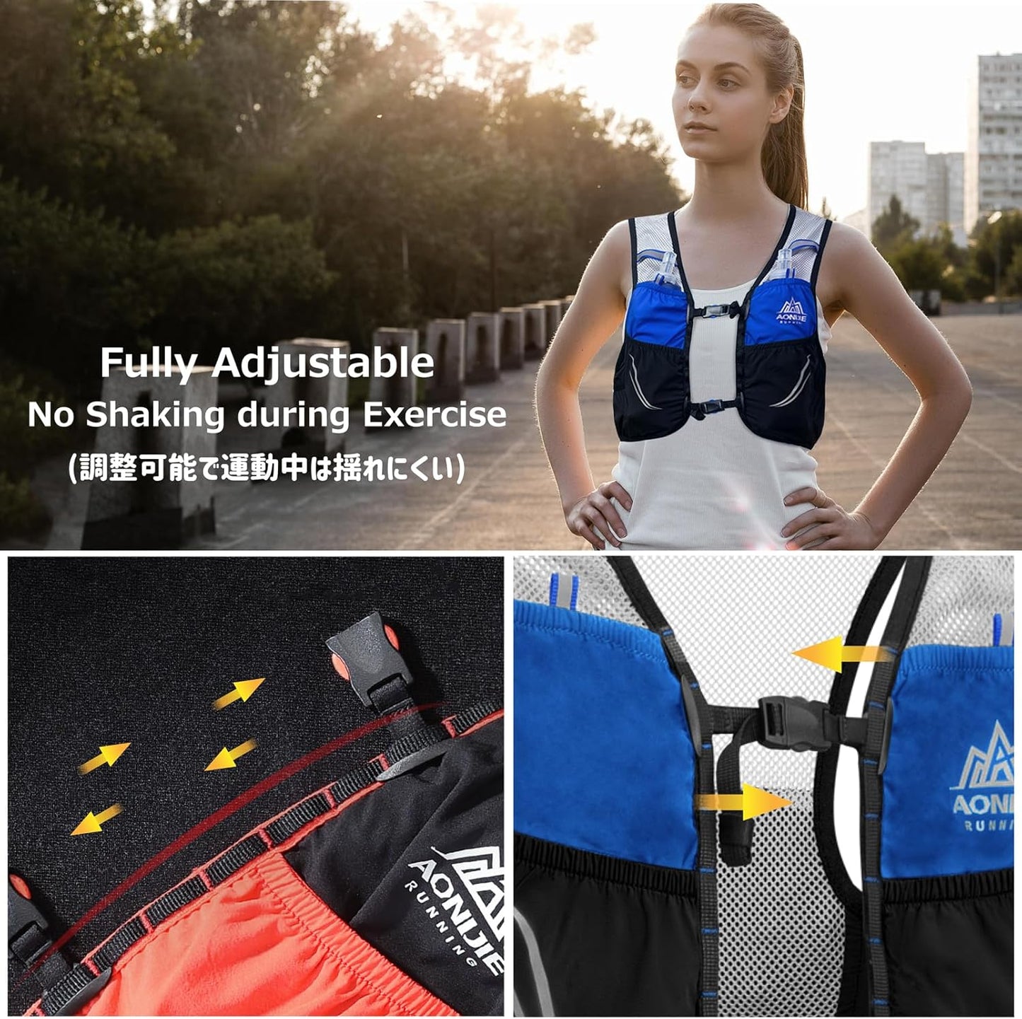 Azarxis Hydration Vest 2.5L Trail Pack for Running, Marathon, Hiking, Biking - Outdoor Daypack for Races