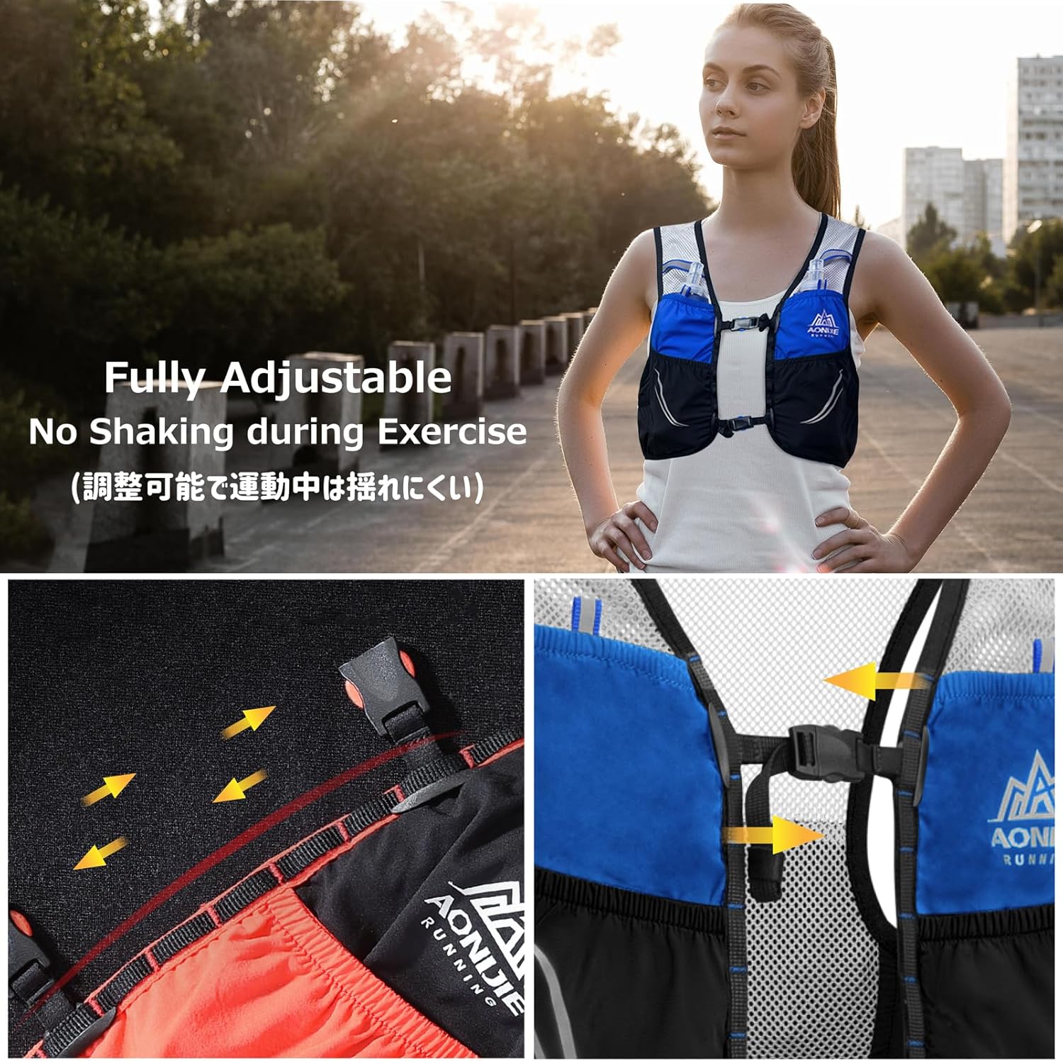 Azarxis Hydration Vest 2.5L Trail Pack for Running, Marathon, Hiking, Biking - Outdoor Daypack for Races