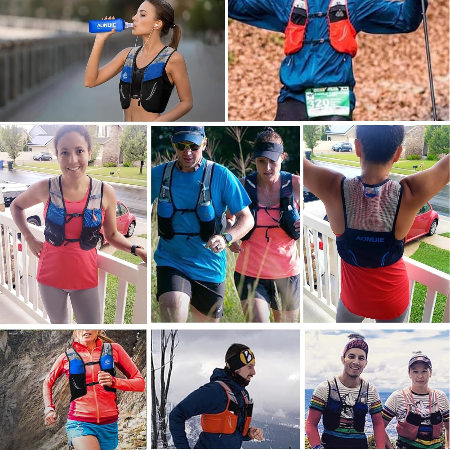 Azarxis Hydration Vest 2.5L Trail Pack for Running, Marathon, Hiking, Biking - Outdoor Daypack for Races