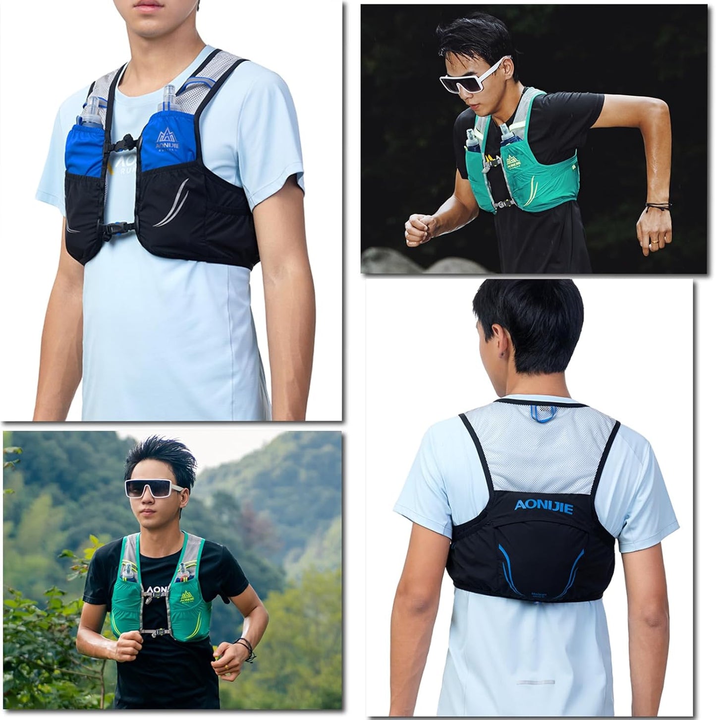 Azarxis Hydration Vest 2.5L Trail Pack for Running, Marathon, Hiking, Biking - Outdoor Daypack for Races