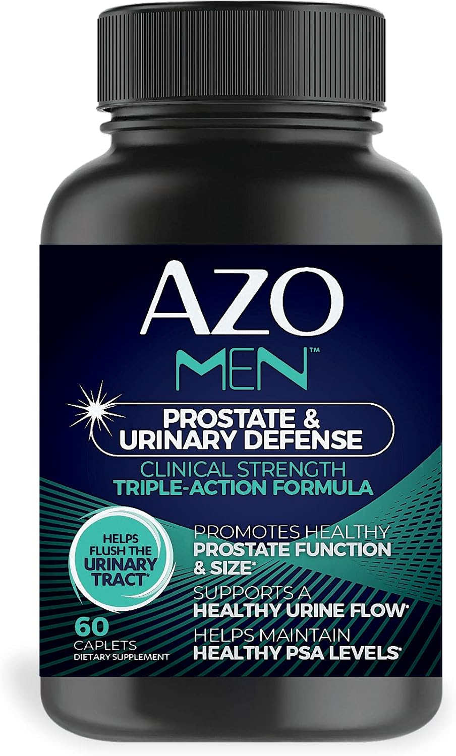 AZO Men Prostate and Urinary Defense - Clinical Strength Supplement for Healthy Prostate Function and Urine Flow - 60 Count