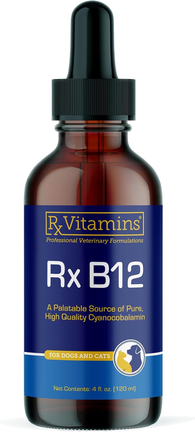 B12 Vitamin Supplement for Dogs and Cats - Supports Digestion and Nervous System - Metabolic Health - 4oz Bottle