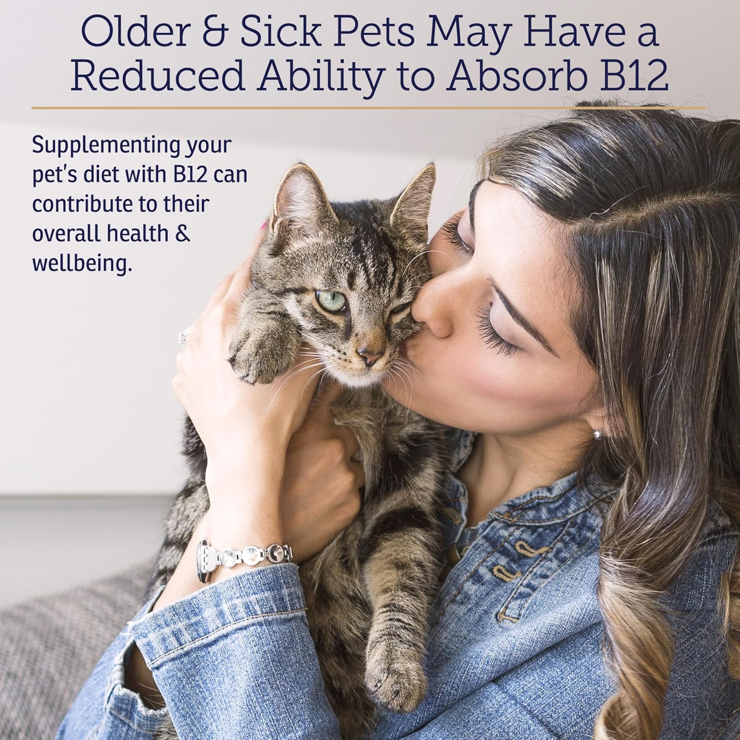 B12 Vitamin Supplement for Dogs and Cats - Supports Digestion and Nervous System - Metabolic Health - 4oz Bottle