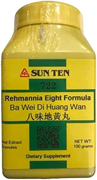 Baicao Sun Ten REHMANNIA Eight Formula Ba Wei Di Huang Wan Concentrated Granules 100g 722 - Herbal Supplement