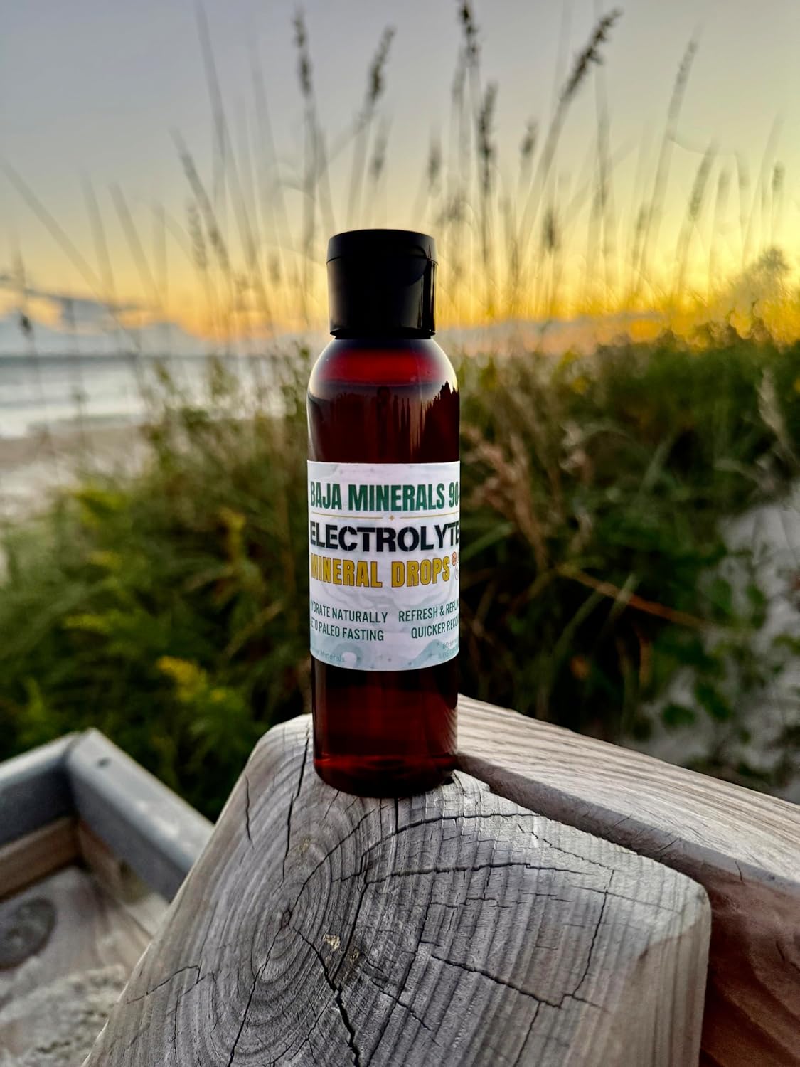 Baja Liquid Electrolyte Drops with 82 Minerals & Trace Minerals - Fasting Keto Paleo Friendly - 4 oz Bottle - Organic Kosher Sea Salt Magnesium