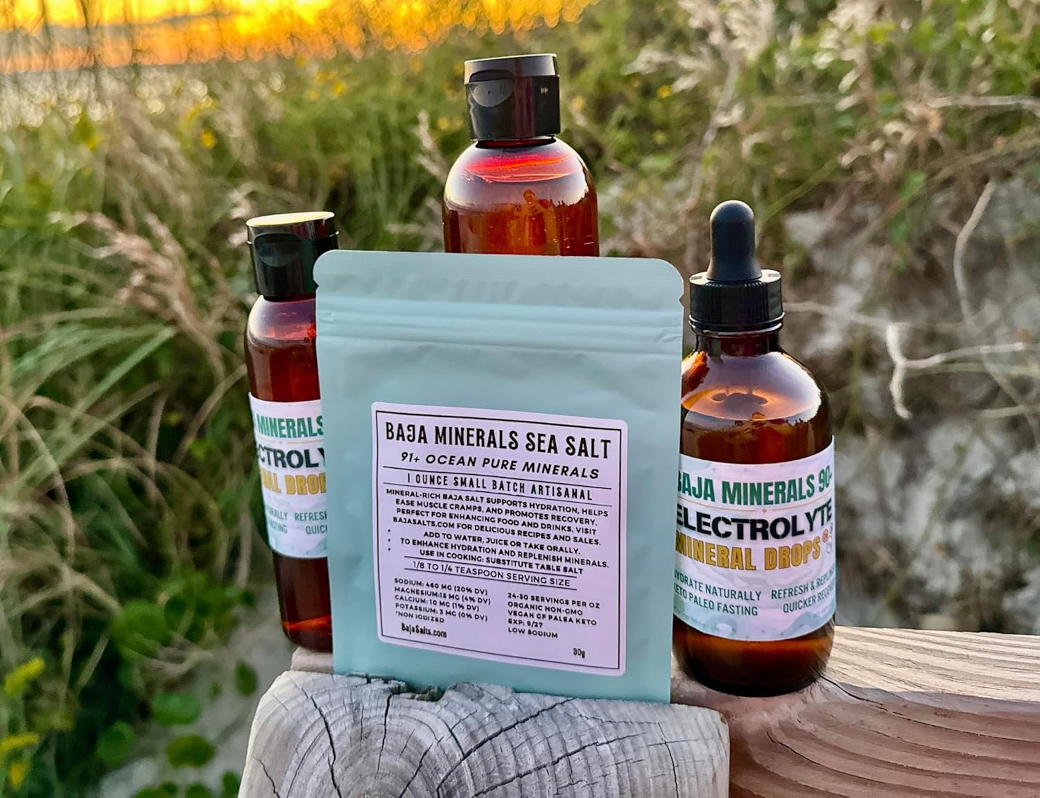 Baja Liquid Electrolyte Drops with 82 Minerals & Trace Minerals - Fasting Keto Paleo Friendly - 4 oz Bottle - Organic Kosher Sea Salt Magnesium