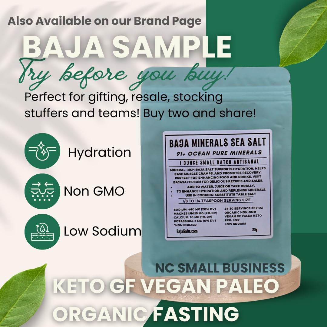 Baja Liquid Electrolyte Drops with 82 Minerals & Trace Minerals - Fasting Keto Paleo Friendly - 4 oz Bottle - Organic Kosher Sea Salt Magnesium