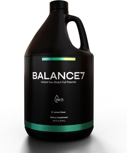 Balance 7 Alkaline Supplement - Liquid pH Booster with Minerals for Energy, Stamina, Recovery & Immunity Boost