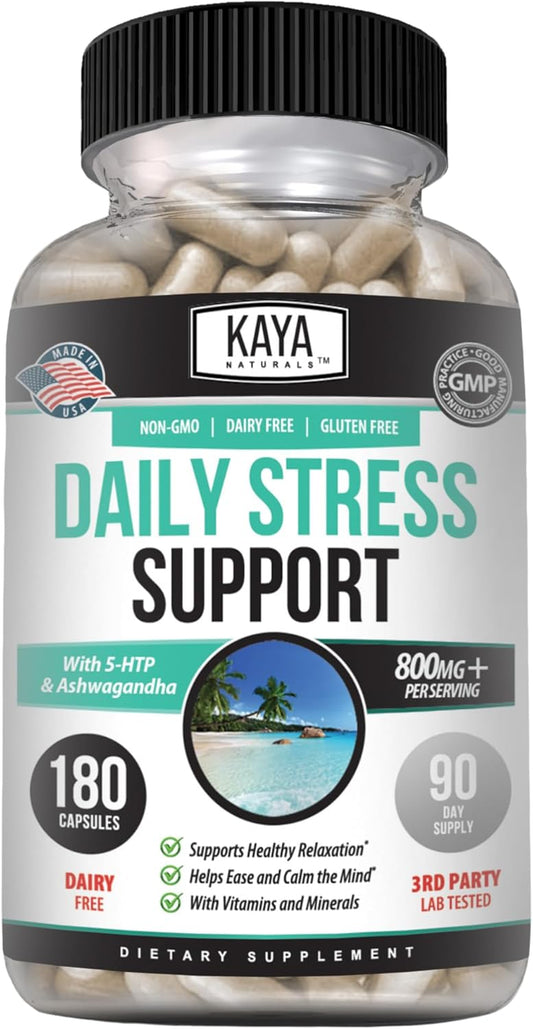 Balance and Relaxation Herbal Vitamin Supplement - 180 Capsules by Kaya Naturals