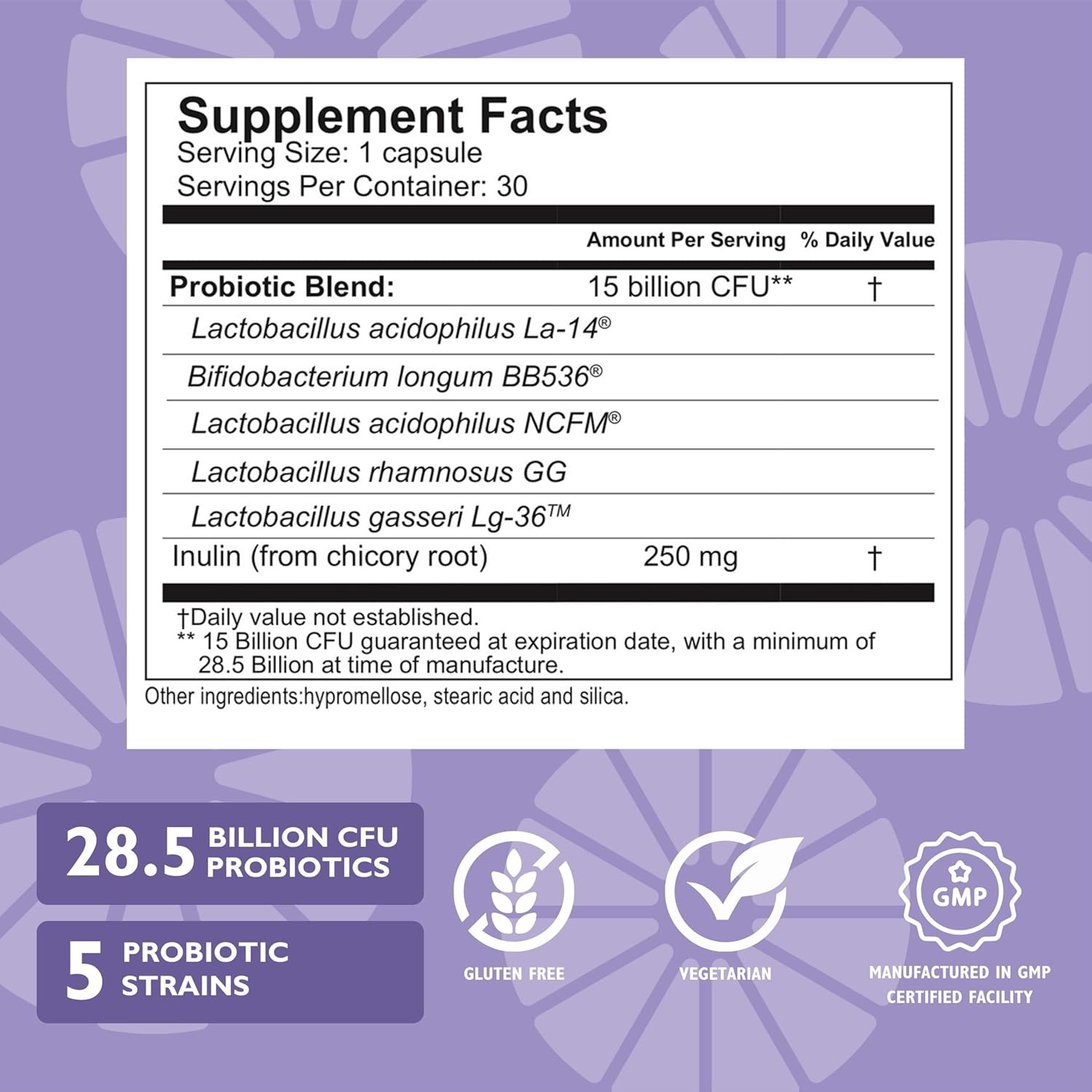 Balance Probiotic + Prebiotic Supplement for Bariatric Surgery Recovery - 28.5 Billion CFU - Digestive & Immune Support for Men & Women - Gluten Free - 30 Capsules