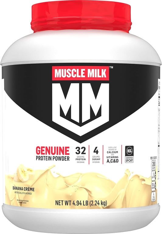 Banana Crème Muscle Milk Genuine Protein Powder - 32g Protein, 4.94lb, 32 Servings