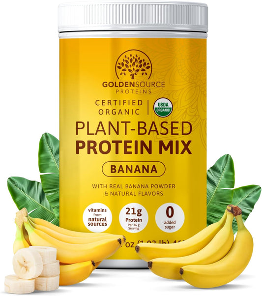 Banana Plant-Based Protein Powder with Vitamins & Minerals - 20g Protein & Complete Amino Acid Profile