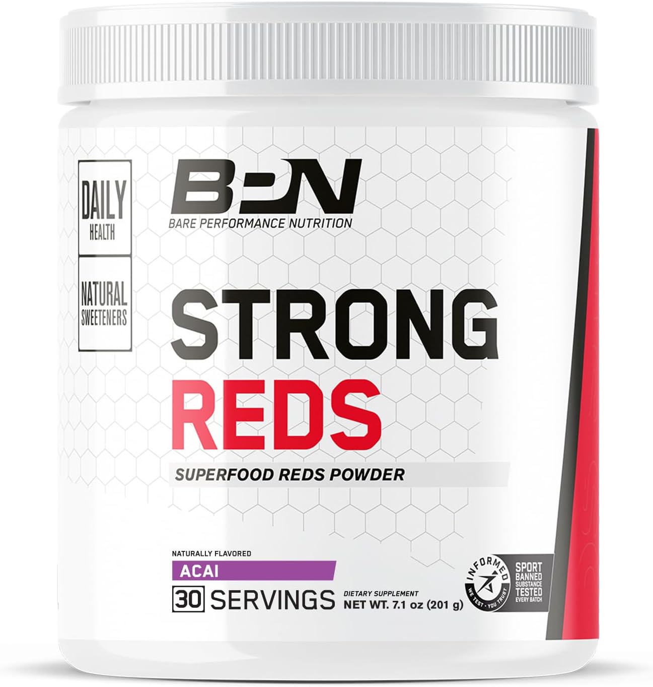 Bare Performance Nutrition BPN Creatine Monohydrate and Strong Reds Combo Pack - Boost Performance and Energy Levels