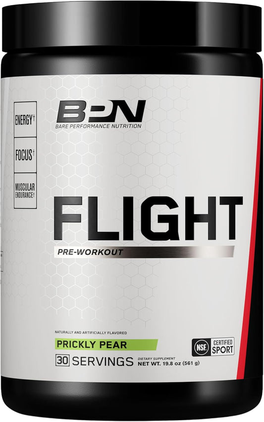 BARE PERFORMANCE NUTRITION BPN Flight Pre Workout - Boost Energy & Focus, Enhance Endurance & Muscle Pump - 30 Servings - BoostGo Australia