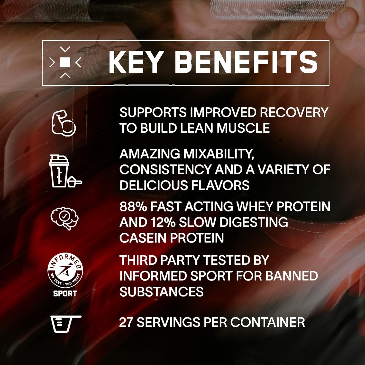 Bare Performance Nutrition BPN Whey Protein Powder with Native Micellar Casein for Amazing Mixability in Pumpkin Spice Flavor
