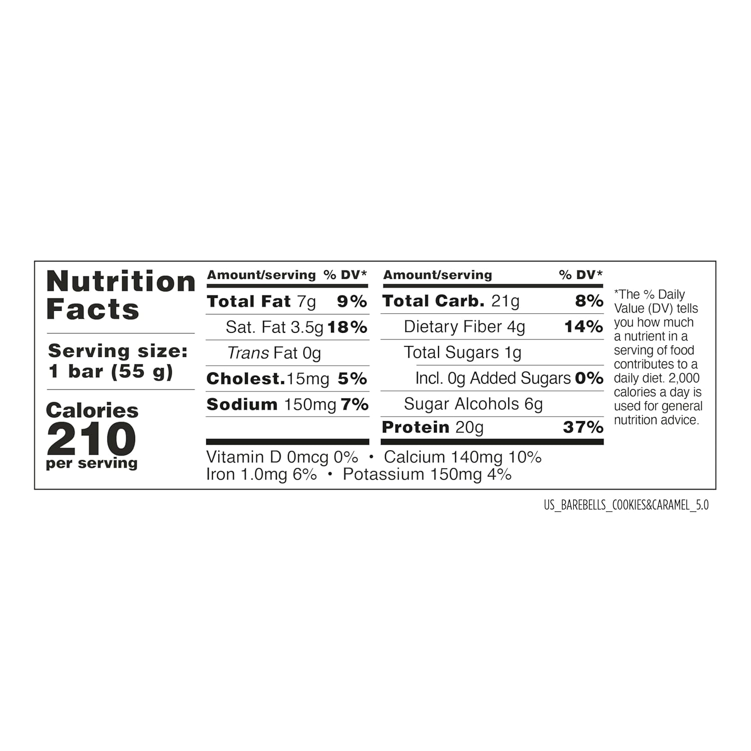 Barebells Cookies and Caramel Protein Bars - 12 Count, 20g High Protein Treats with 1g Sugar - Chocolate Nutrition Bar for Breakfast or Post-Workout