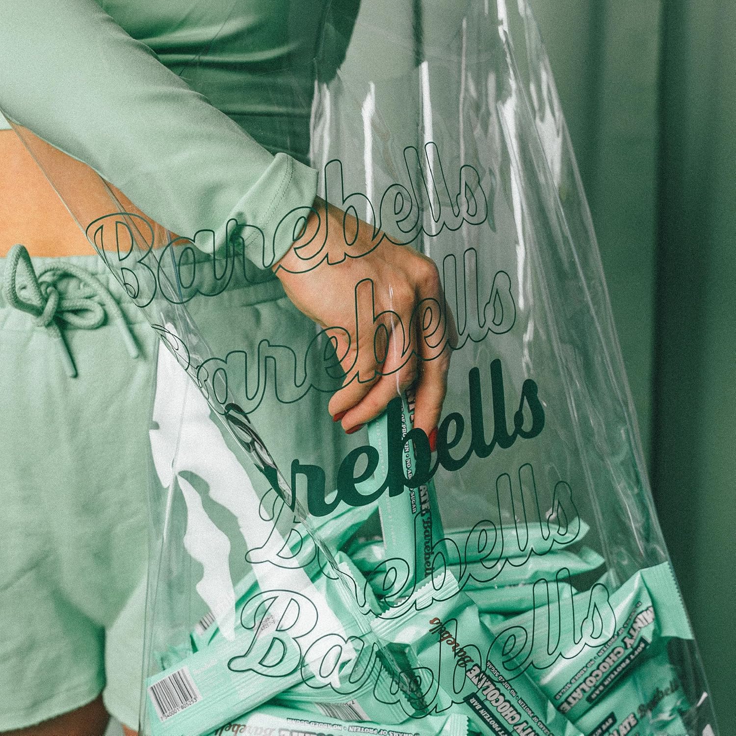 Barebells Minty Chocolate Soft Protein Bars - 12 Count, 16g High Protein Treats with 1g Total Sugars - On-The-Go Breakfast or Post-Workout Snack