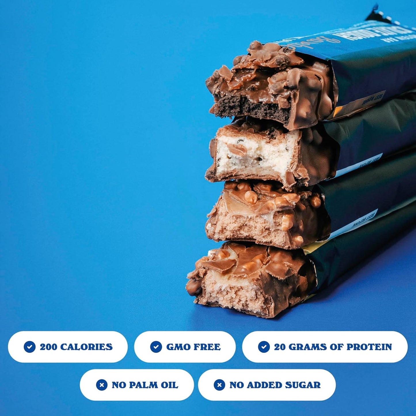 Barebells Protein Bars Variety Pack - 12 Count, 1.9oz Bars - High Protein Snacks with 20g Protein - Chocolate Bars with 1g Sugars - On The Go Protein Snack & Breakfast Bars