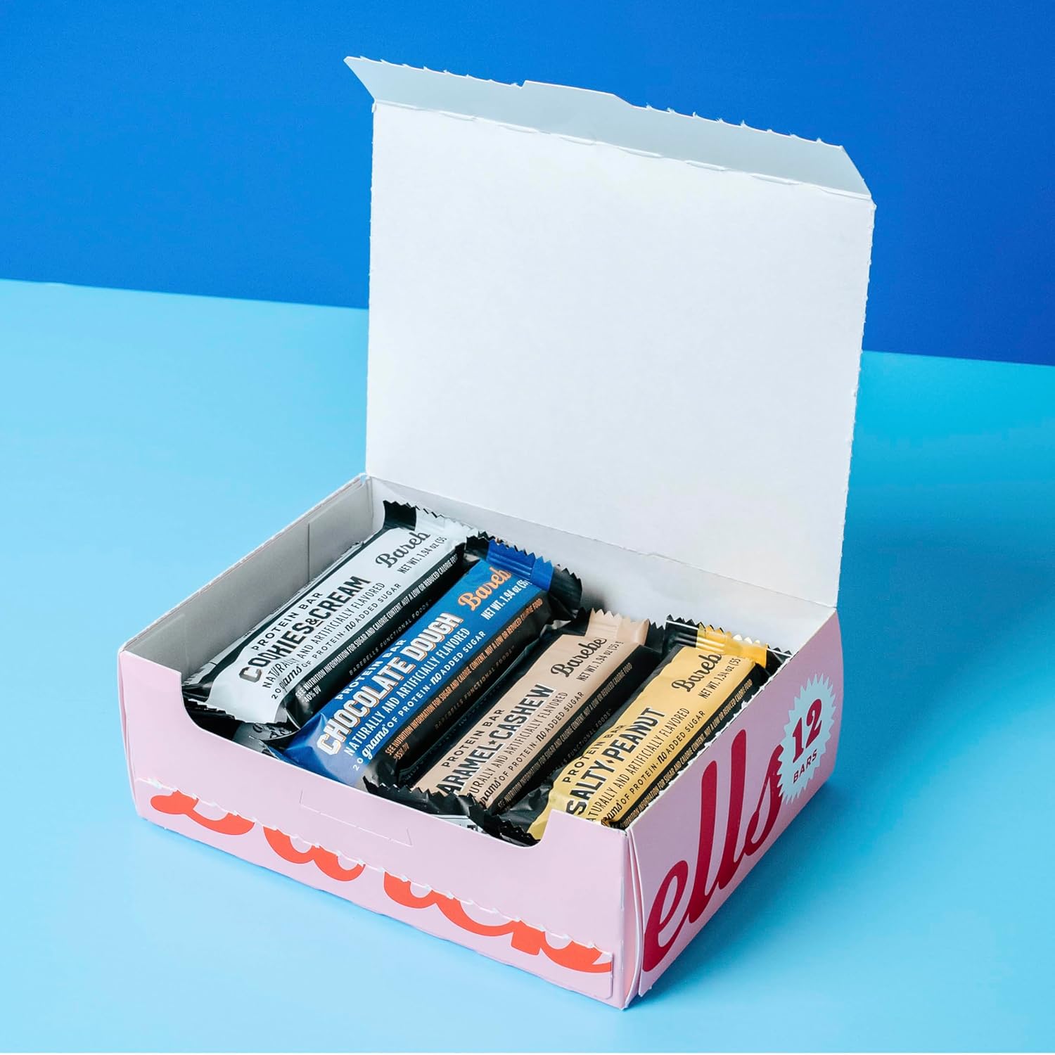 Barebells Protein Bars Variety Pack - 12 Count, 1.9oz Bars - High Protein Snacks with 20g Protein - Chocolate Bars with 1g Sugars - On The Go Protein Snack & Breakfast Bars