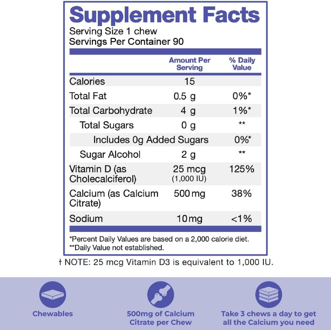 Bari Life Chewable Multivitamin & Iron + BariBurst Calcium Citrate Chews for Bariatric Patients (Sour Grape)