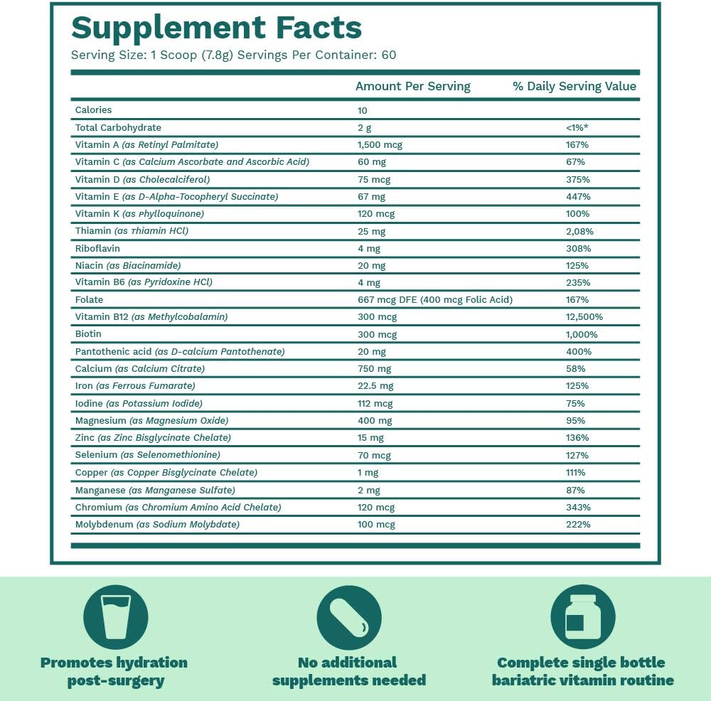 Bari Life Duodenal Switch Starter Kit with Watermelon Powder, Probiotic 30, and Vitamin B1 - Complete Weight Loss Support Pack