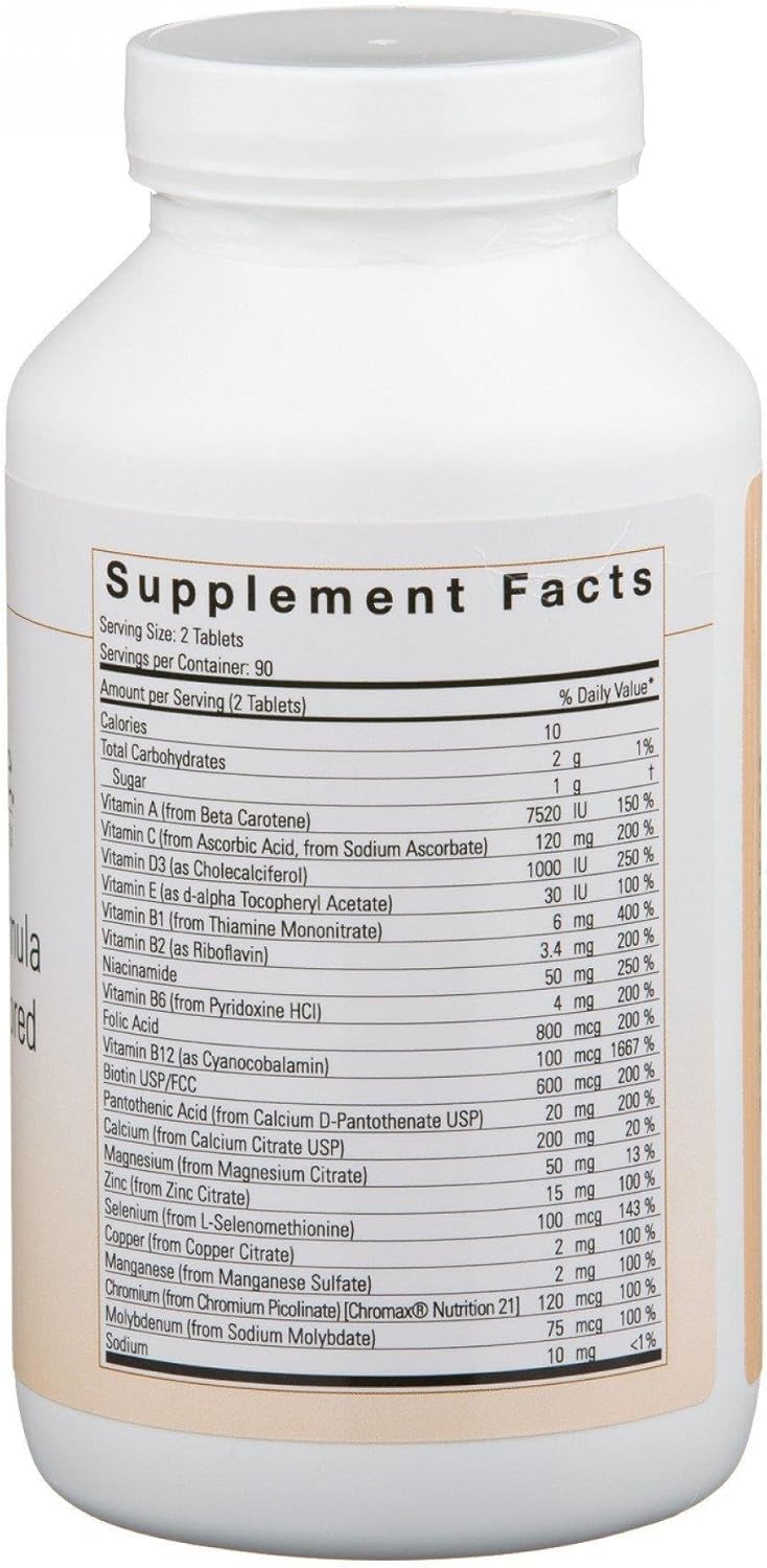 Bariatric Advantage Essential Multivitamin Berry Tablets - Iron-Free - 200 DV Key Nutrients - Trace Minerals - Bariatric Patients