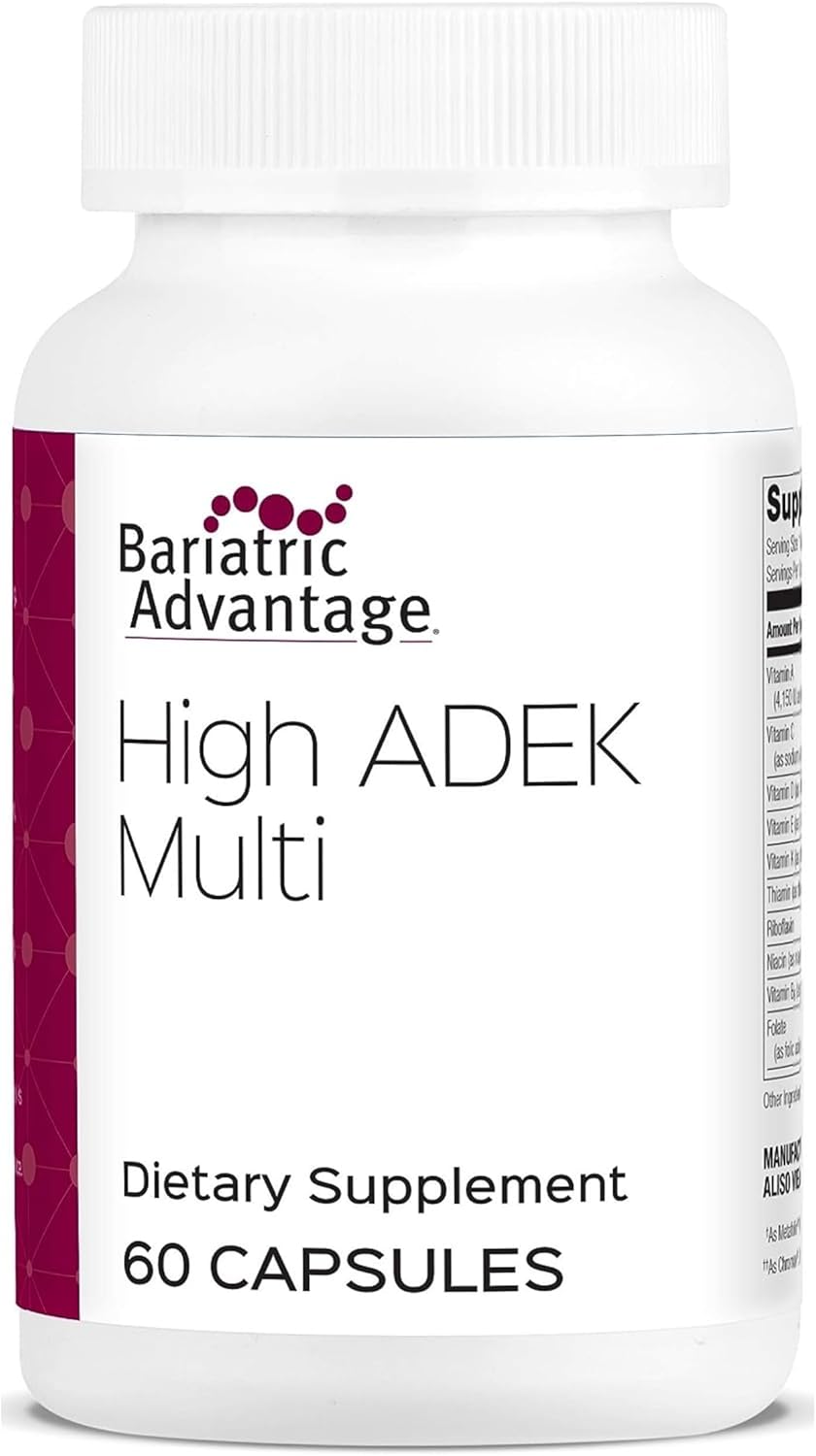 Bariatric Advantage High ADEK Multi - Complete Multivitamin for Bariatric Surgery - 60 Capsules