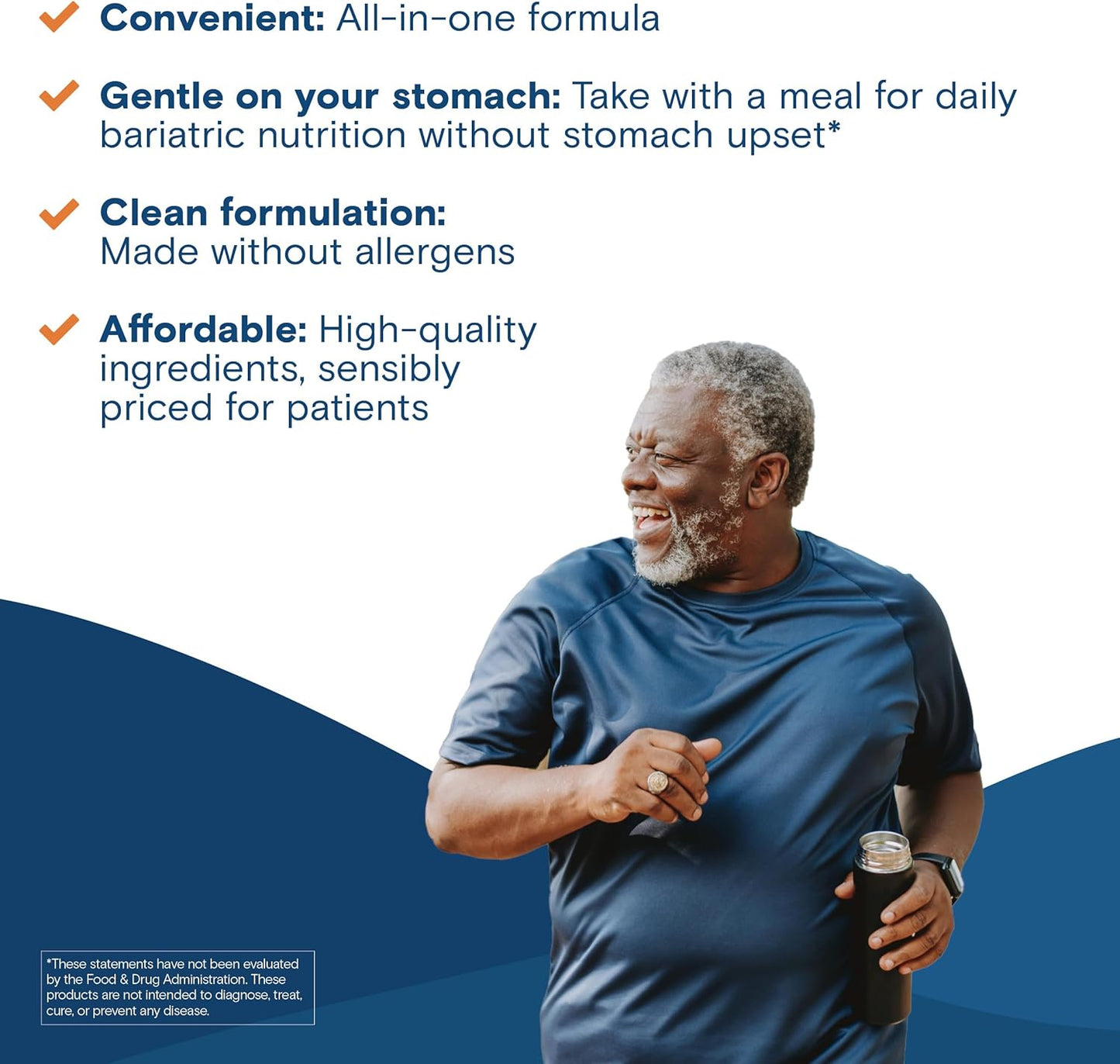 Bariatric Fusion Orange Cream Chewable Multivitamin with Iron - 120 Tablets for Bariatric Surgery Patients