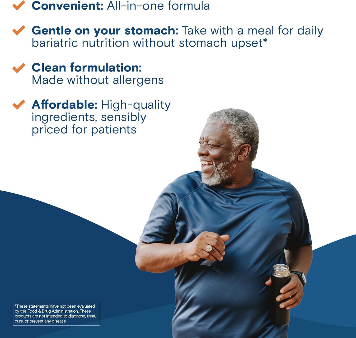 Bariatric Fusion Orange Cream Chewable Multivitamin with Iron - 120 Tablets for Bariatric Surgery Patients