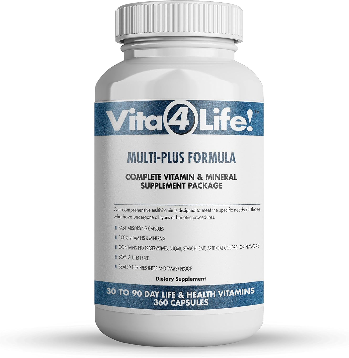 Bariatric Multi-Plus Formula Multivitamins - 360 Count by Vita4Life