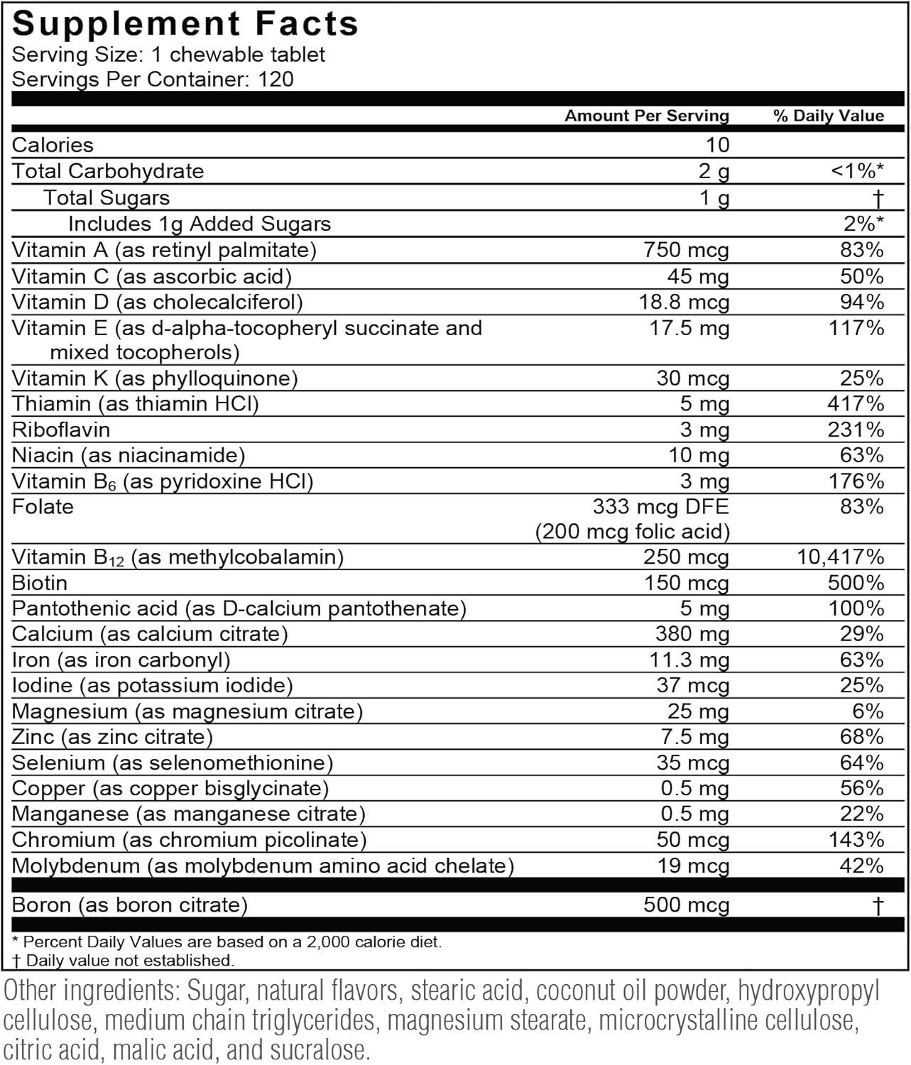 BariatricPal All-in-ONE Chewable Multivitamin Variety Pack with Calcium Citrate & Iron